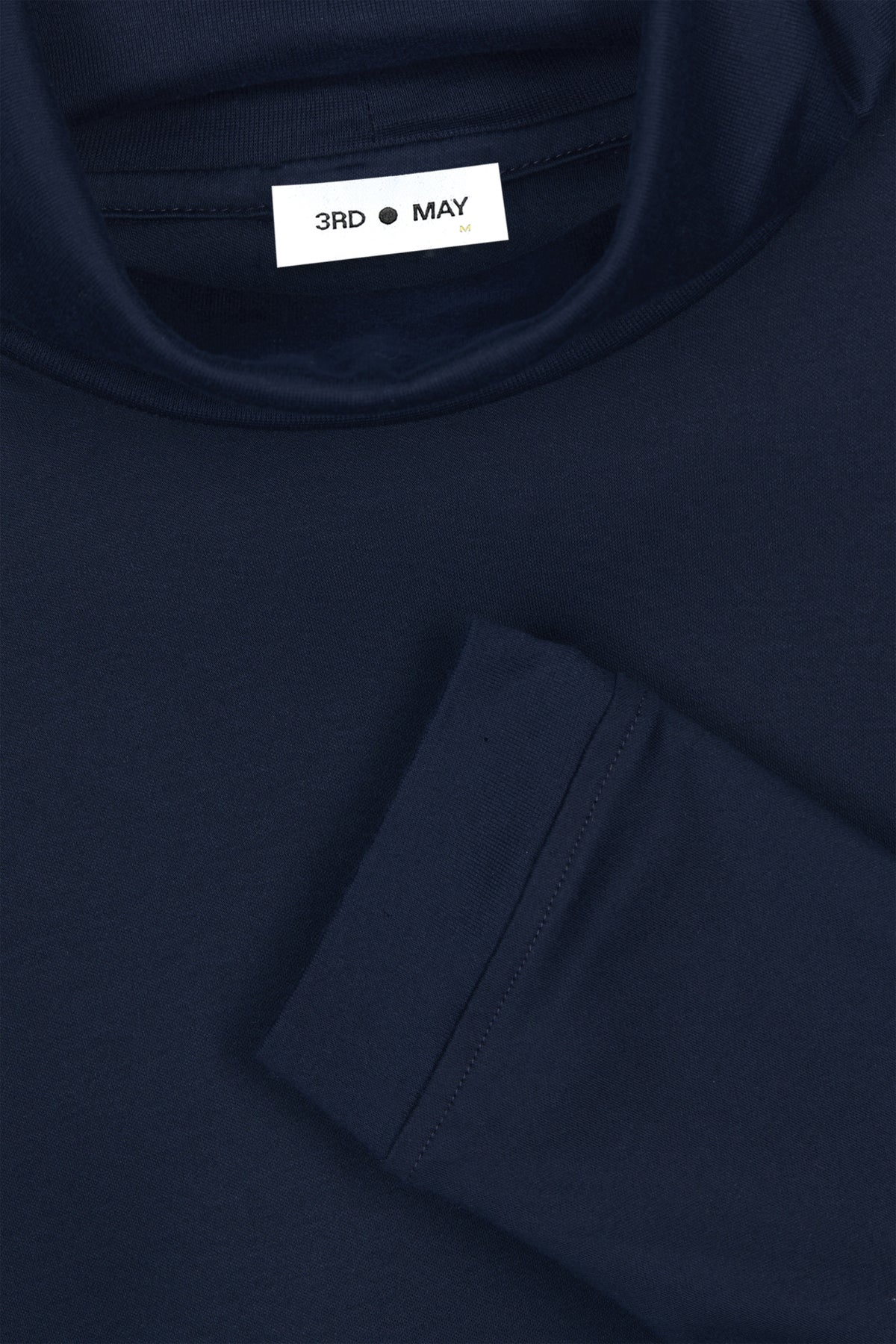 T-Shirt Rollkragen Swiss Cotton Navy#Farbe_Navy