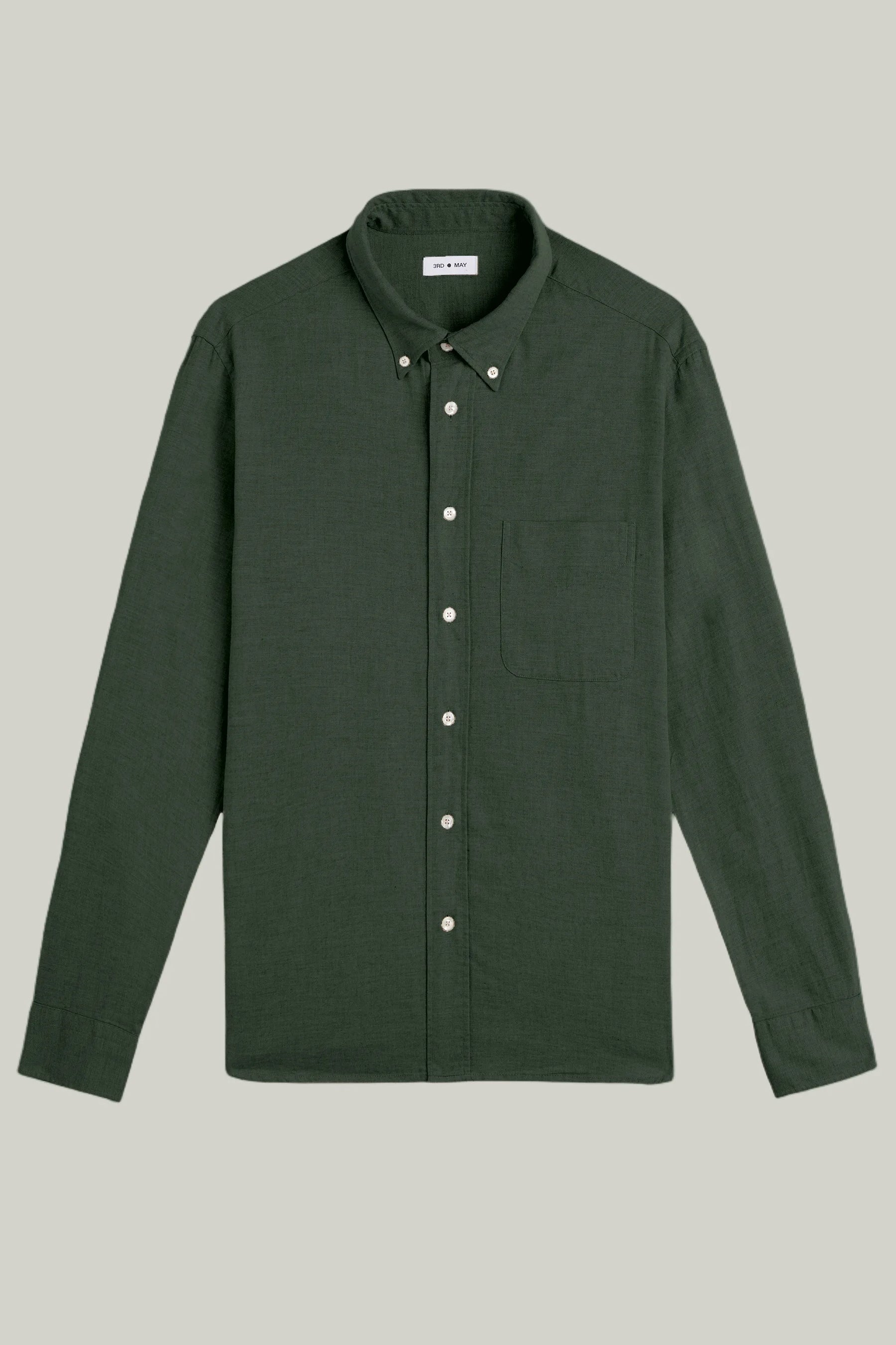 Hemd Langarm Flanell Melange
