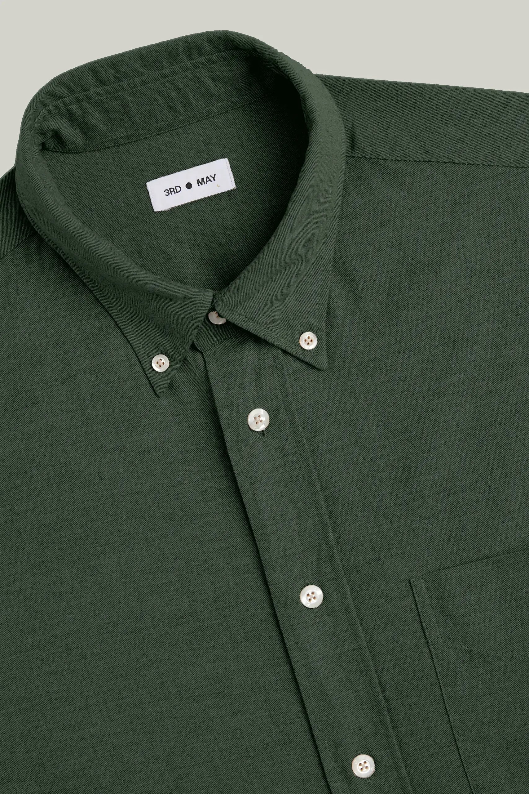 Hemd Langarm Flanell Melange