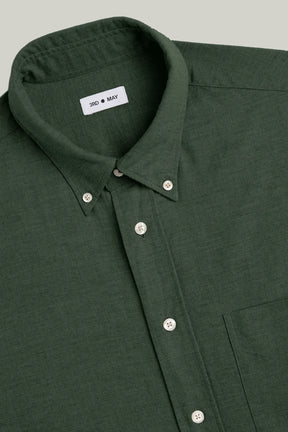 Hemd Langarm Flanell Melange