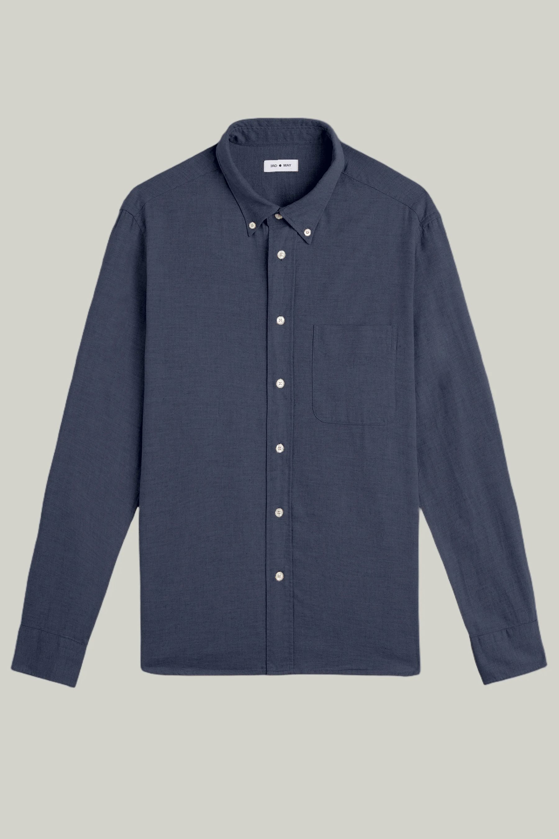 Hemd Langarm Flanell Melange
