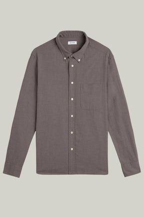 Hemd Langarm Flanell Melange