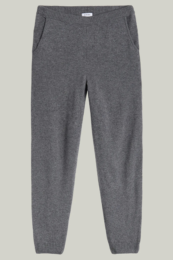 Kaschmir Jogging Hose Grey Melange#Farbe_Grey Melange