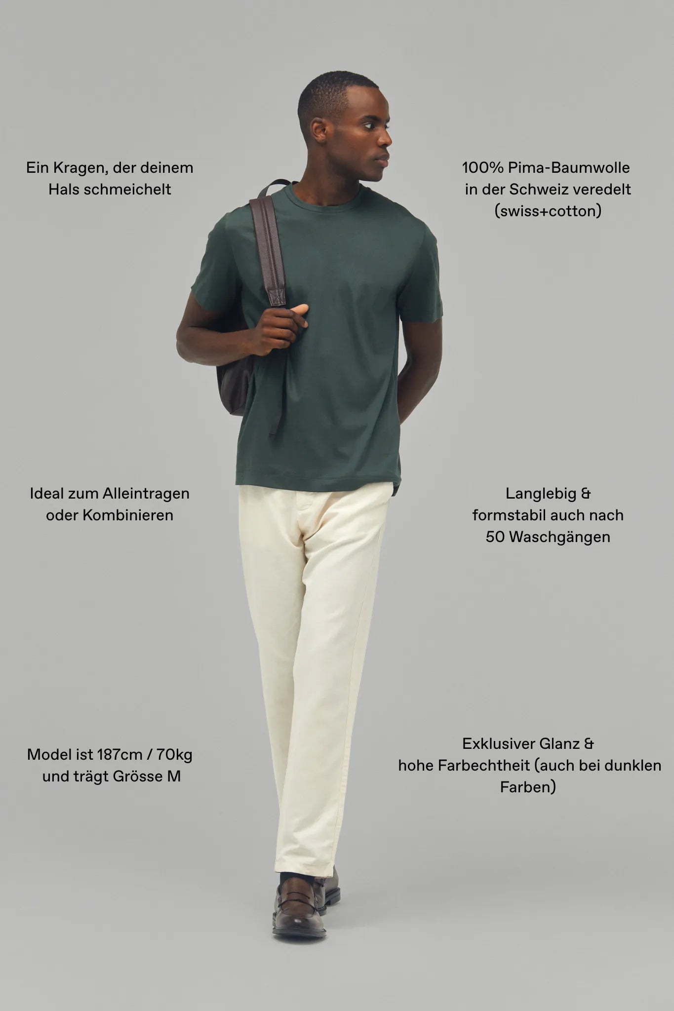 T-Shirt Kurzarm Swiss Cotton