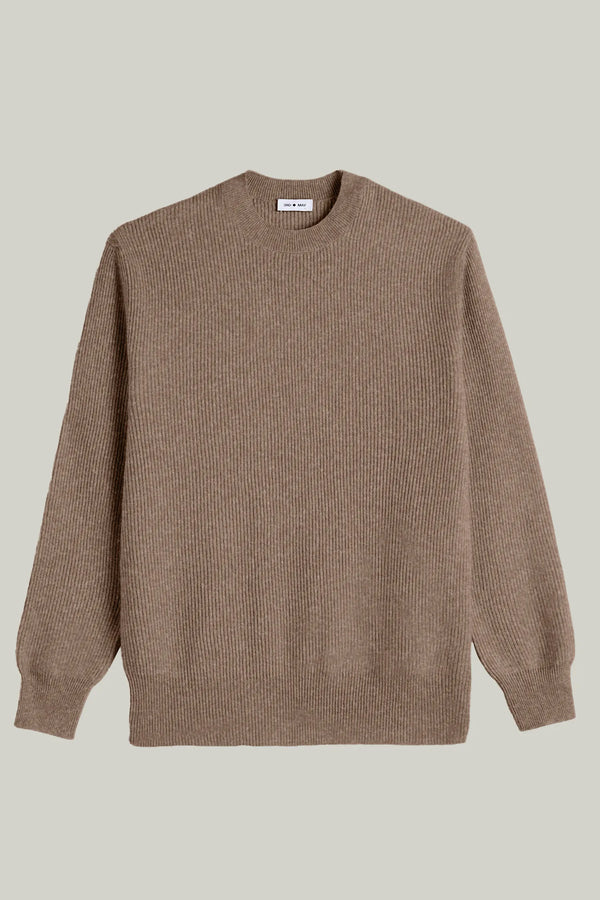 Kaschmir Pullover Rundhals Organic Brown#Farbe_Organic Brown