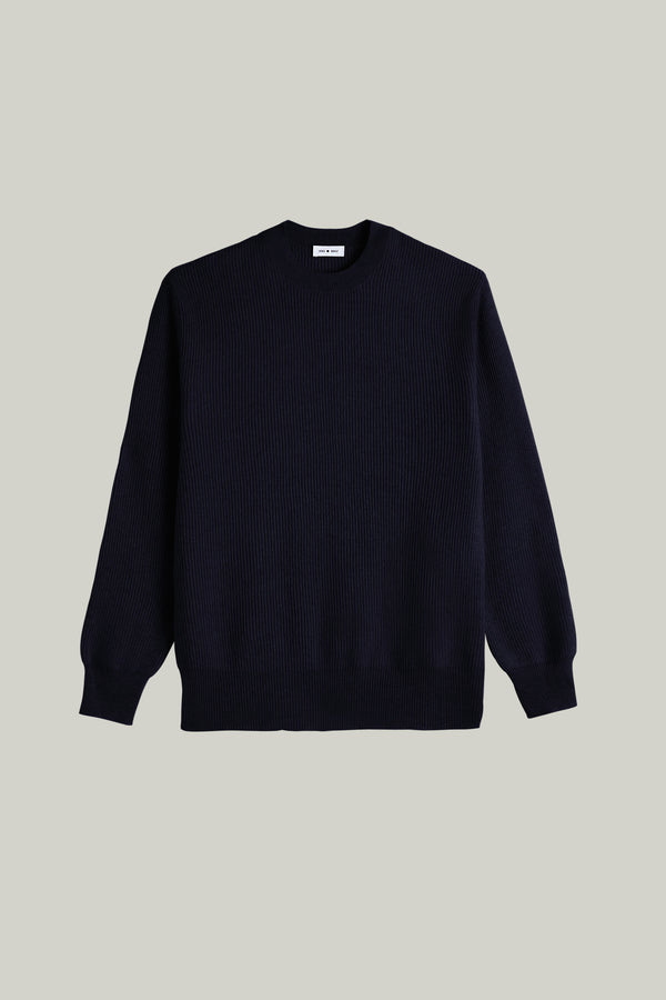 Kaschmir Pullover Rundhals Navy#Farbe_Navy
