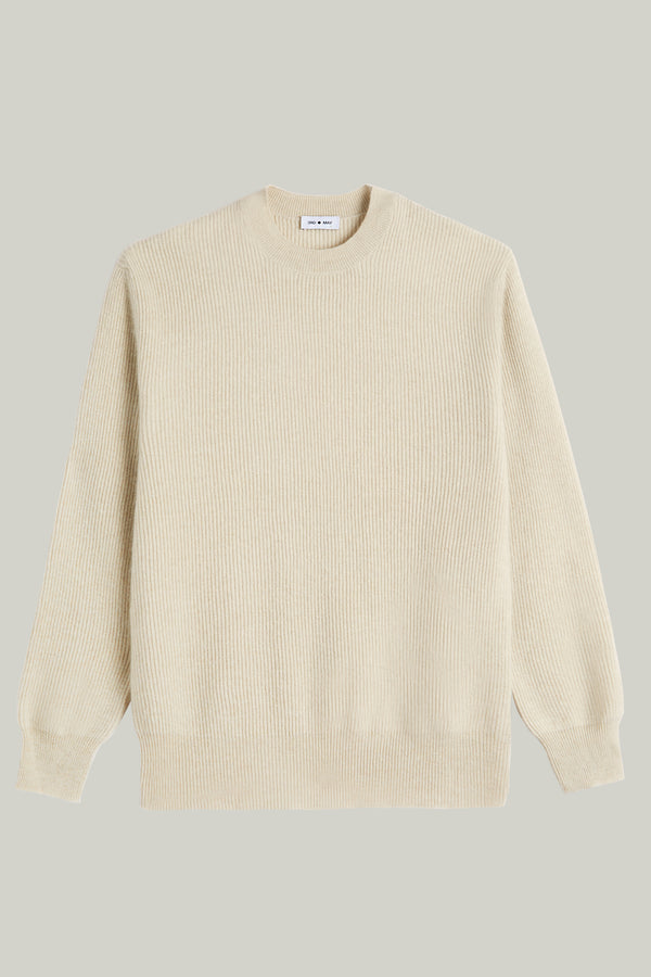 Kaschmir Pullover Rundhals Offwhite#Farbe_Offwhite