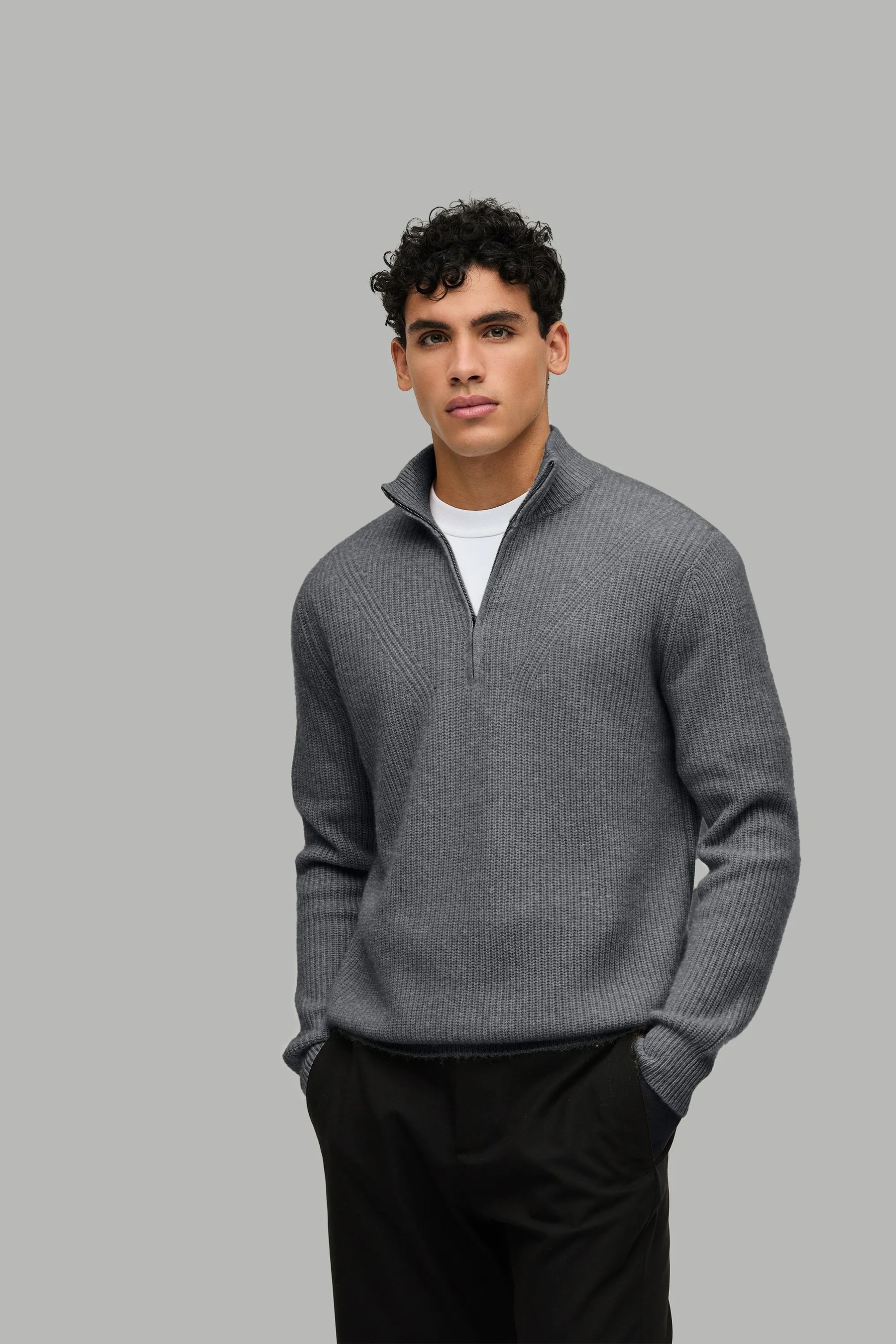 Kaschmir Pullover Troyer