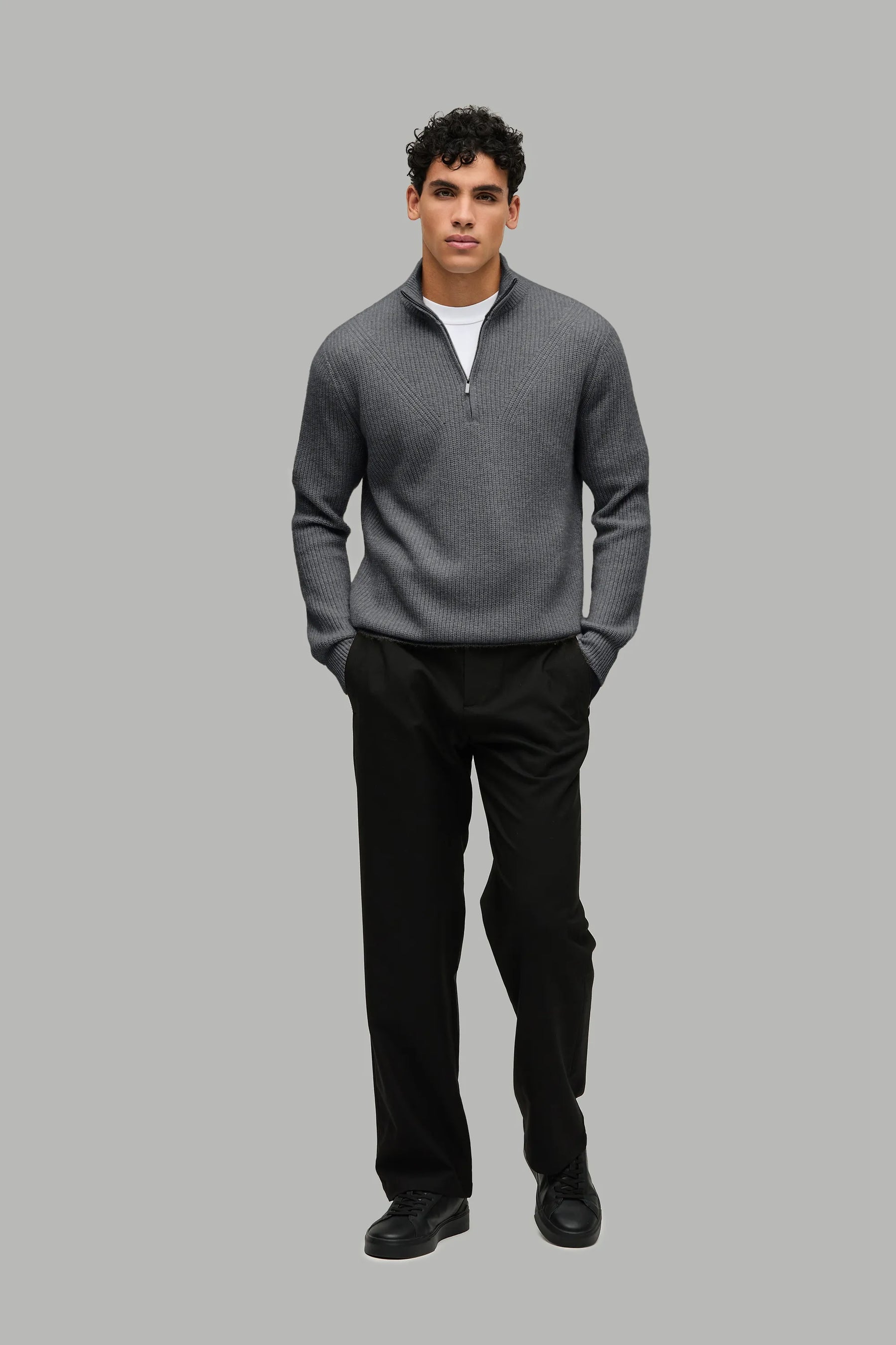 Kaschmir Pullover Troyer