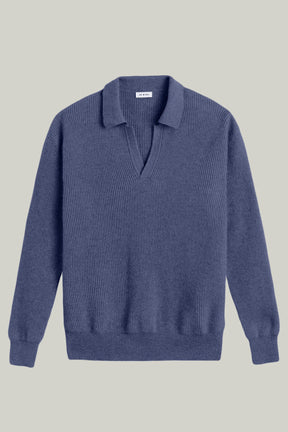 Kaschmir Pullover Polo Kragen