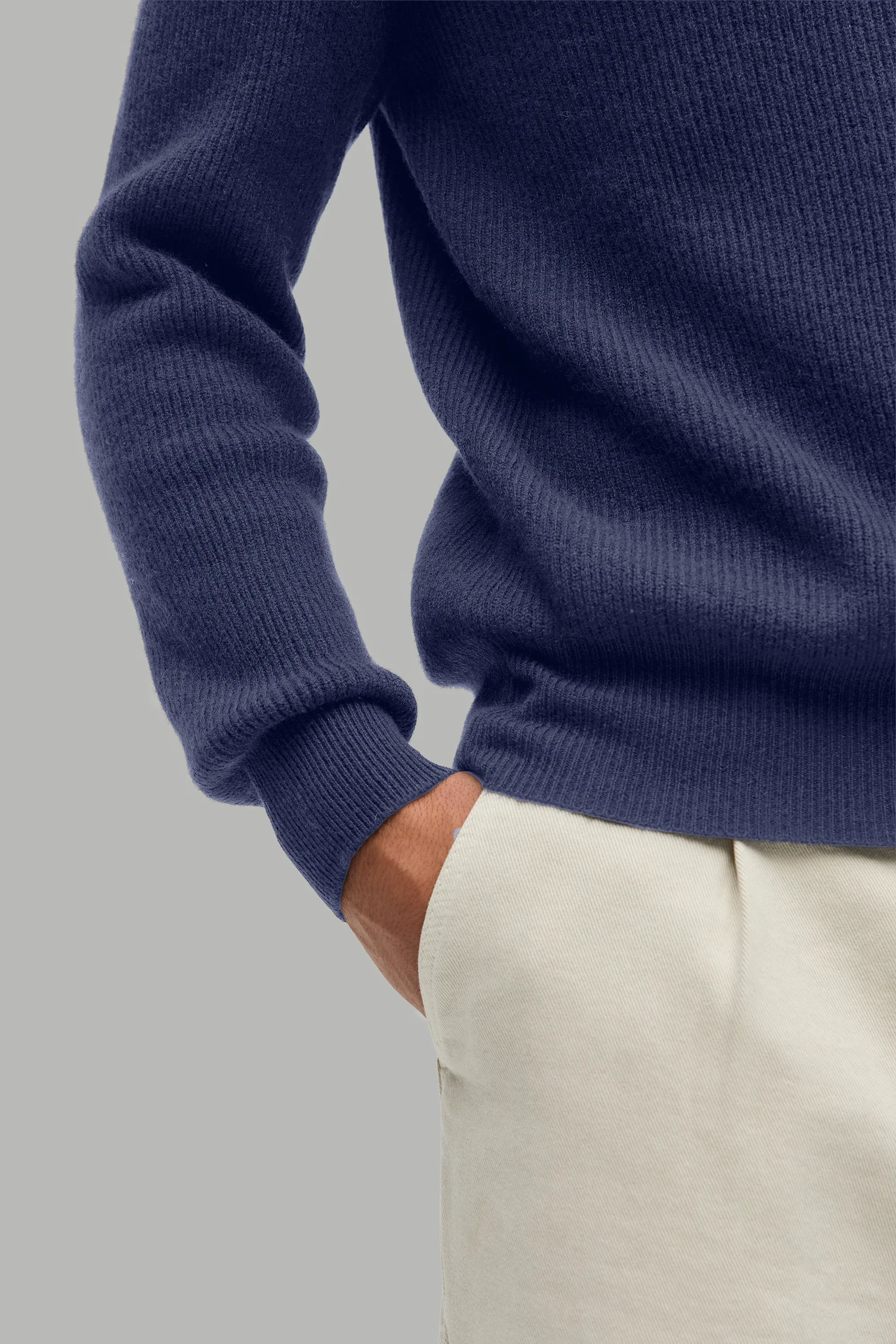 Kaschmir Pullover Polo Kragen