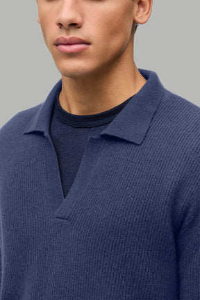 Kaschmir Pullover Polo Kragen