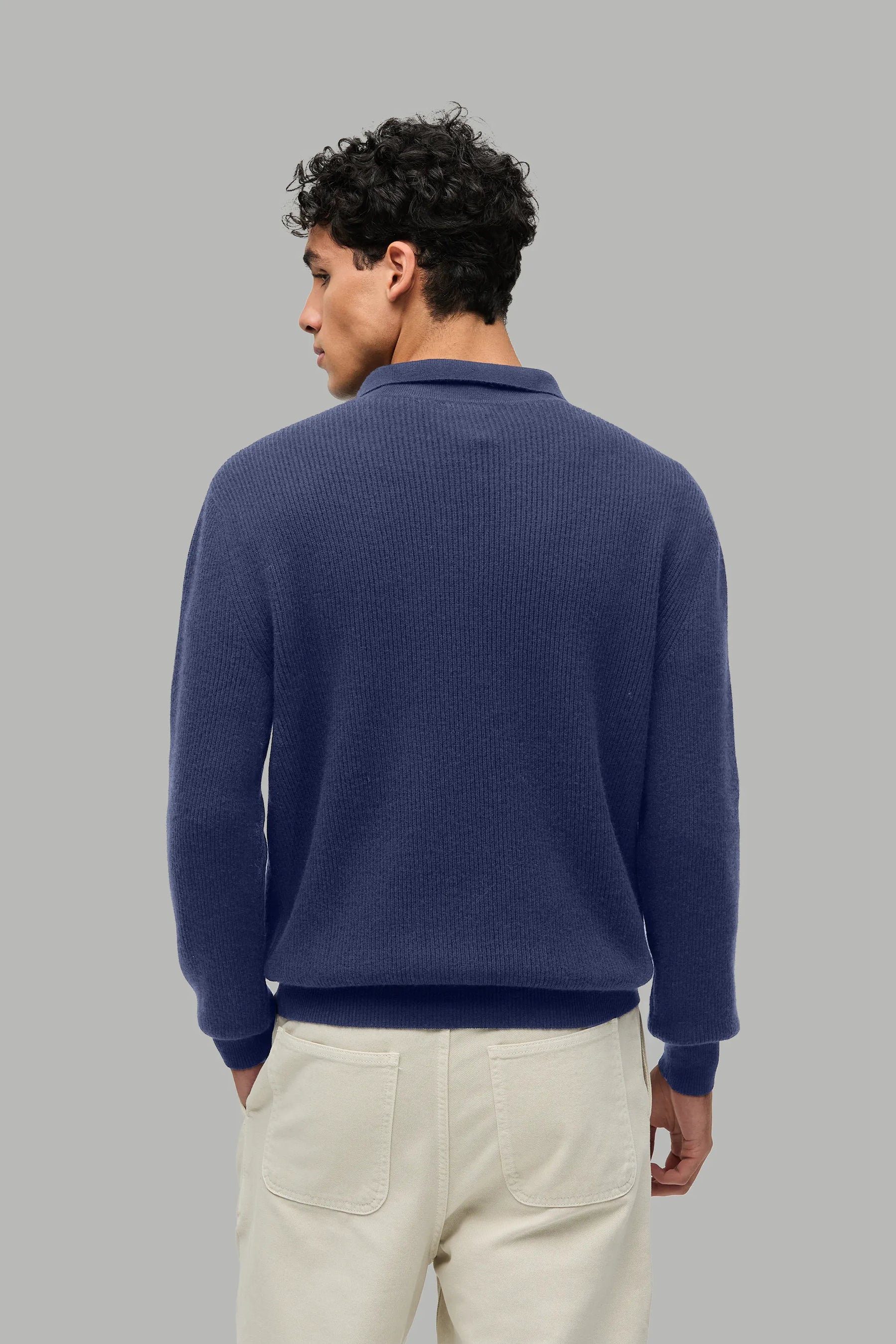 Kaschmir Pullover Polo Kragen