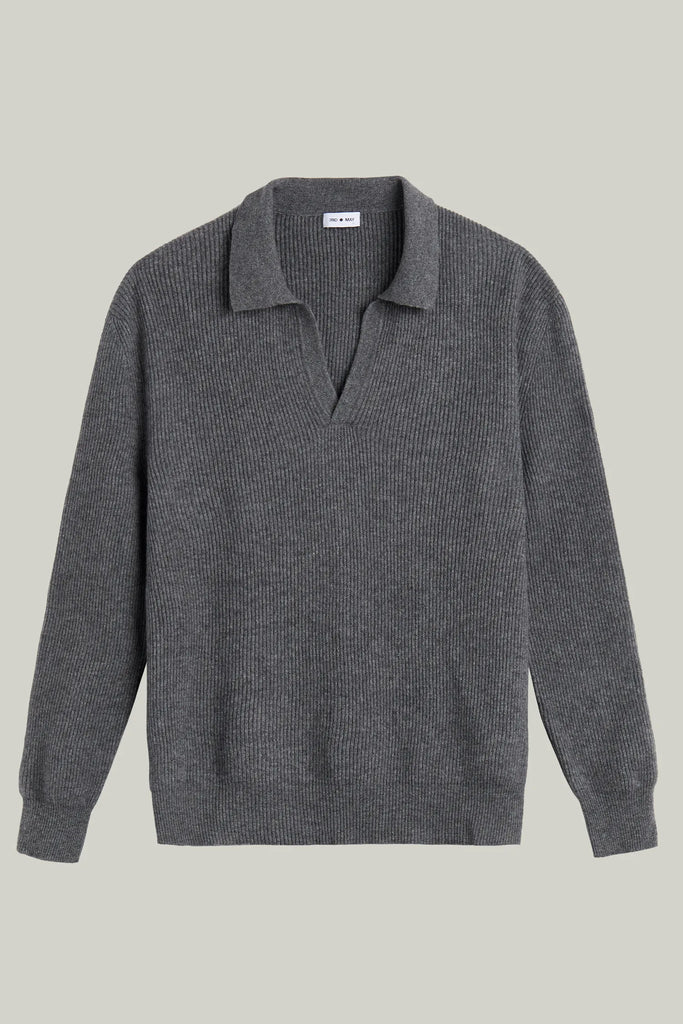 Kaschmir Pullover Polo Kragen