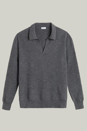 Kaschmir Pullover Polo Kragen
