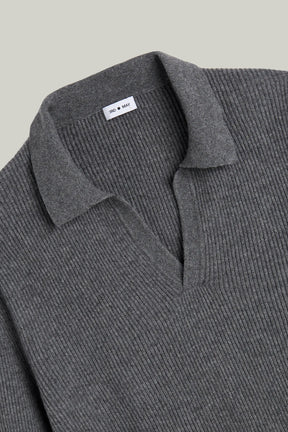 Kaschmir Pullover Polo Kragen
