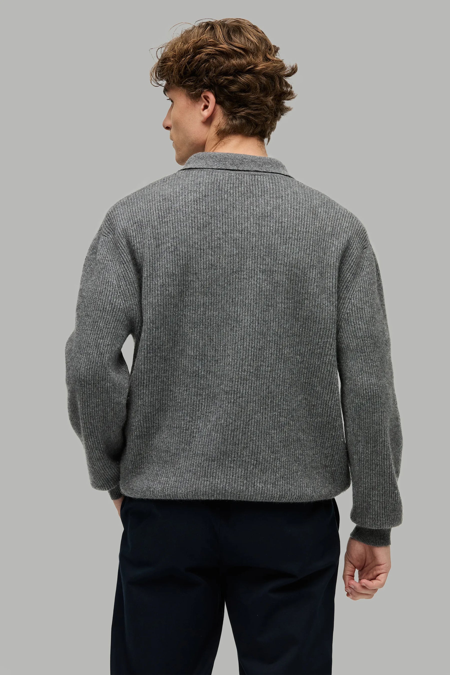 Kaschmir Pullover Polo Kragen