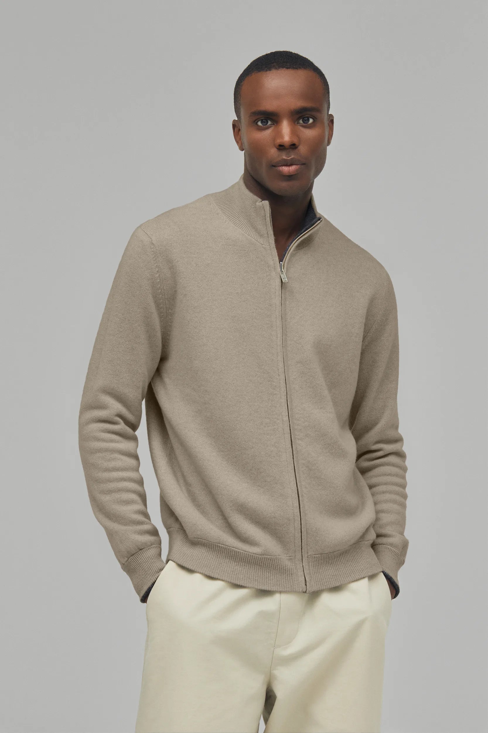 Kaschmir Strickjacke Reversibel