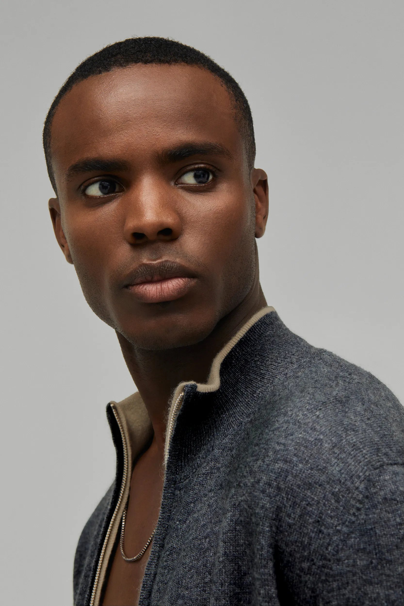 Kaschmir Strickjacke Reversibel