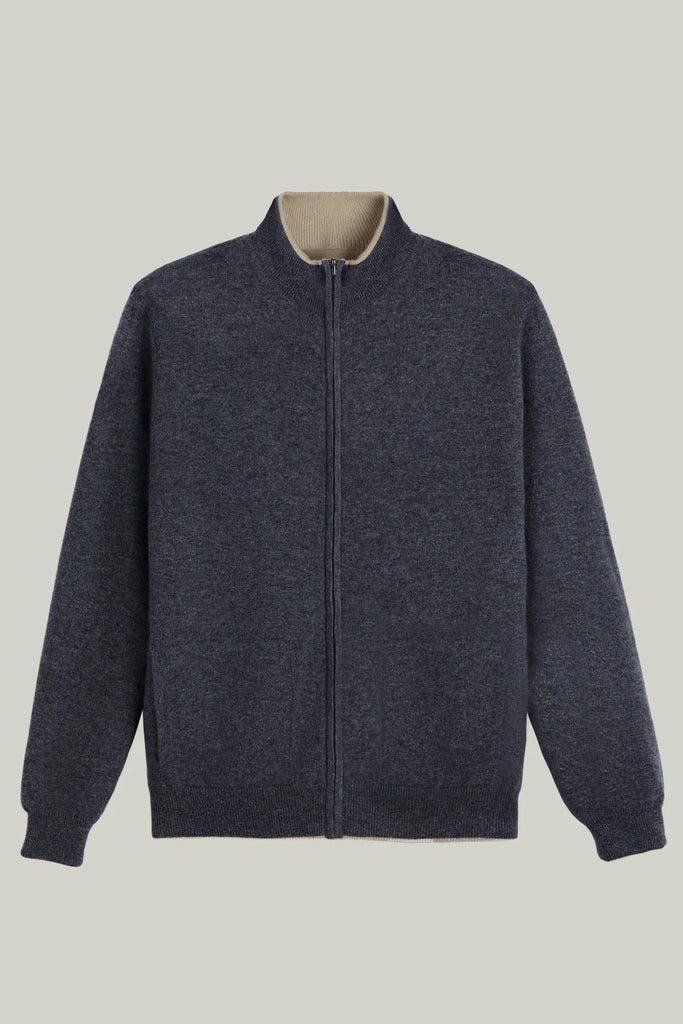 Kaschmir Strickjacke Reversibel