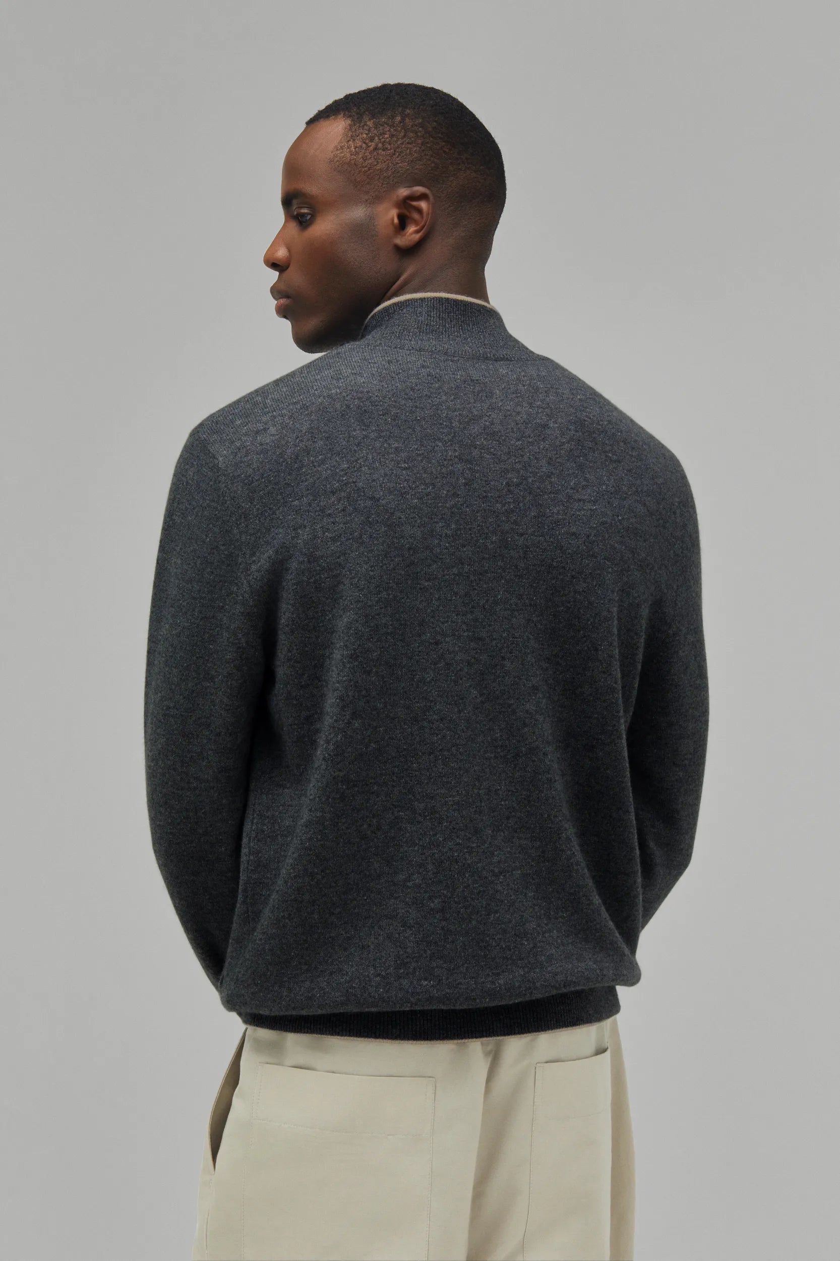 Kaschmir Strickjacke Reversibel