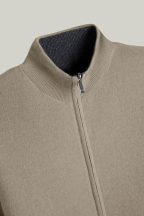 Kaschmir Strickjacke Reversibel