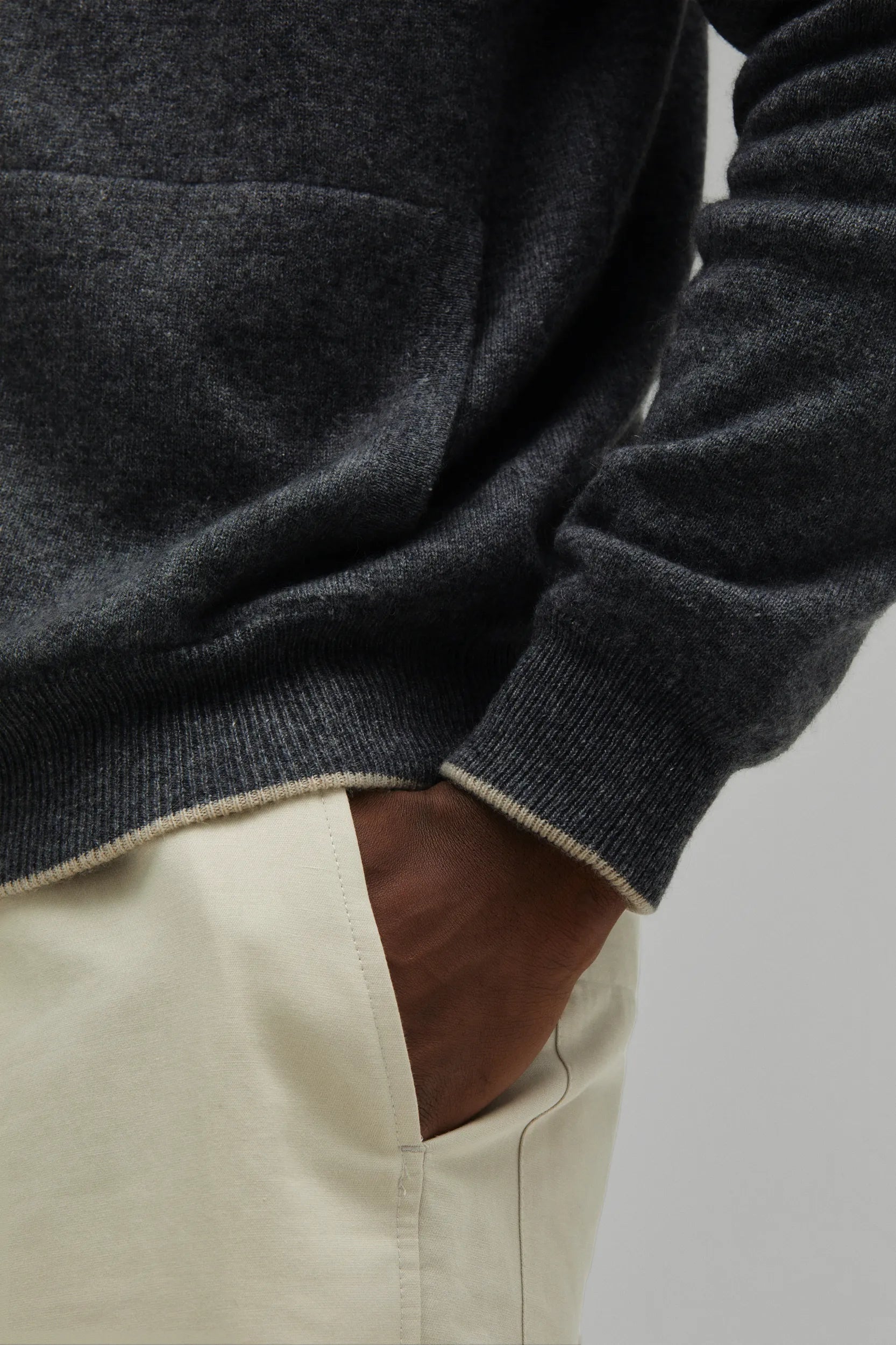 Kaschmir Strickjacke Reversibel