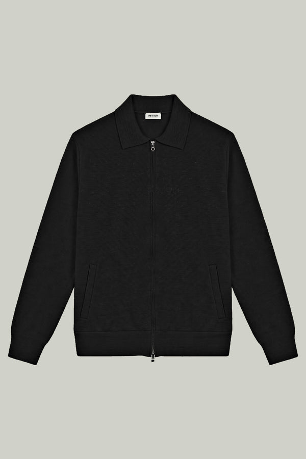 Knit Blouson Milano Rib Black#Farbe_Black