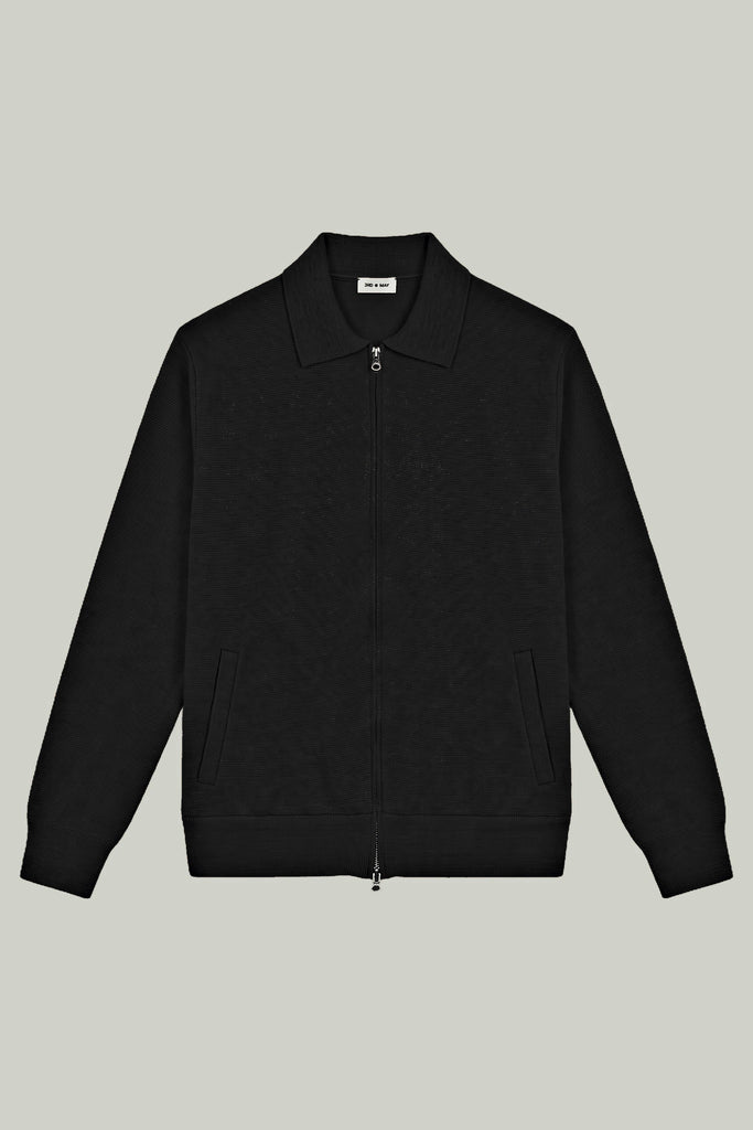 Knit Blouson Milano Rib Black#Farbe_Black