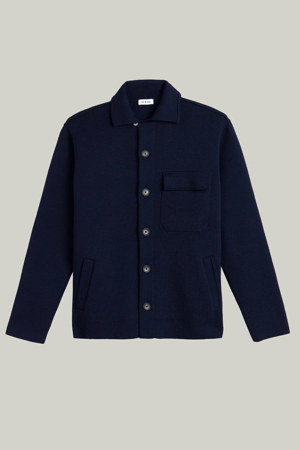 Overshirt Heavy Knit Merino Extra Fine Navy#Farbe_Navy