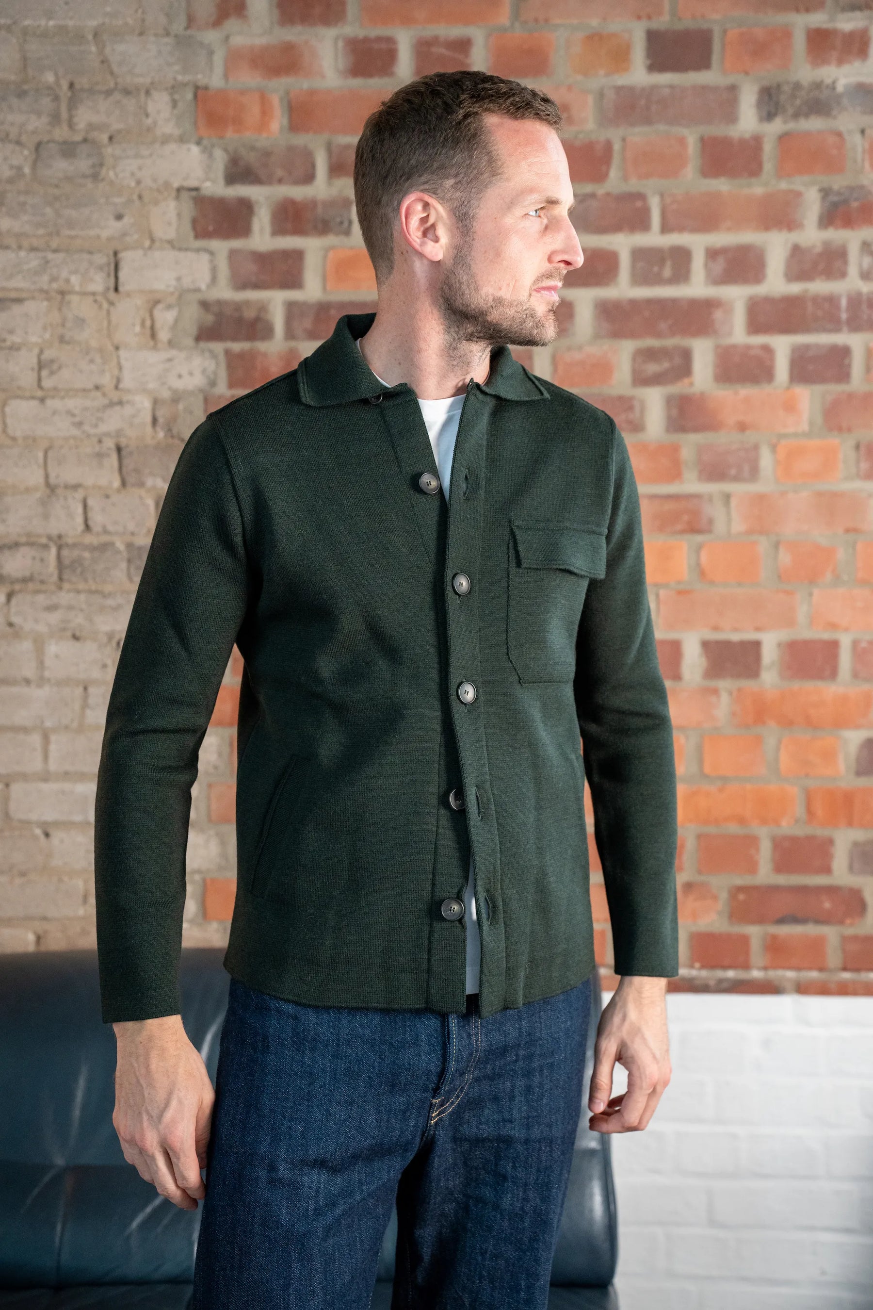 Overshirt Heavy Knit Merino Extra Fine