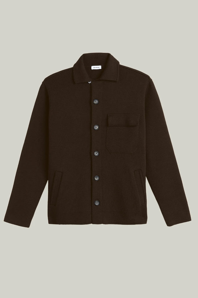 Overshirt Heavy Knit Merino Extra Fine Chocolate#Farbe_Chocolate