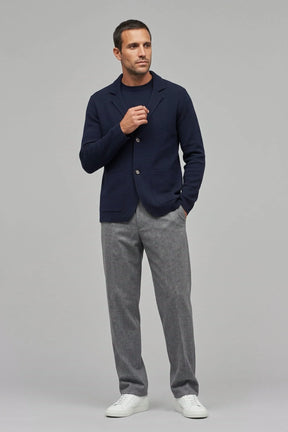 Strickblazer 2-Knopf Merino Extra Fine