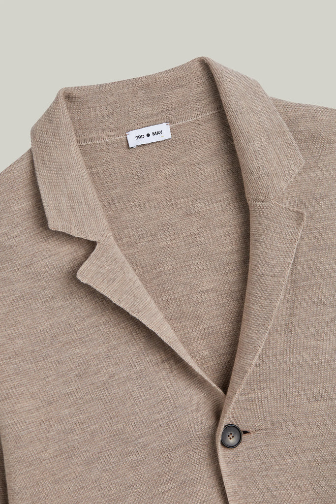 Strickblazer 2-Knopf Merino Extra Fine