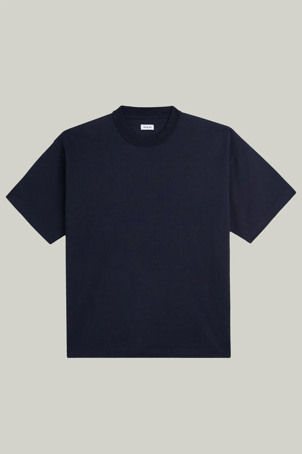 T-Shirt Kurzarm Rustic Heavy Jersey Navy#Farbe_Navy