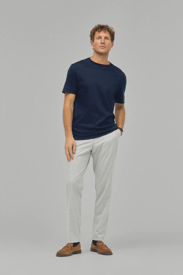 T-Shirt Kurzarm Luxe Wool Navy#Farbe_Navy