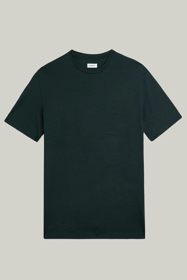 T-Shirt Kurzarm Luxe Wool Scarab Green#Farbe_Scarab Green