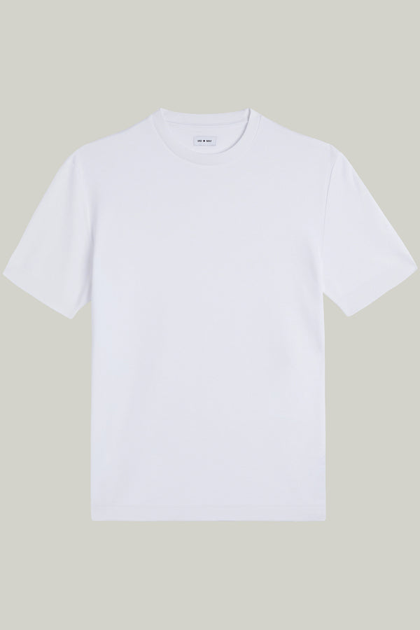 T-Shirt Kurzarm Pique Doubleface White#Farbe_White