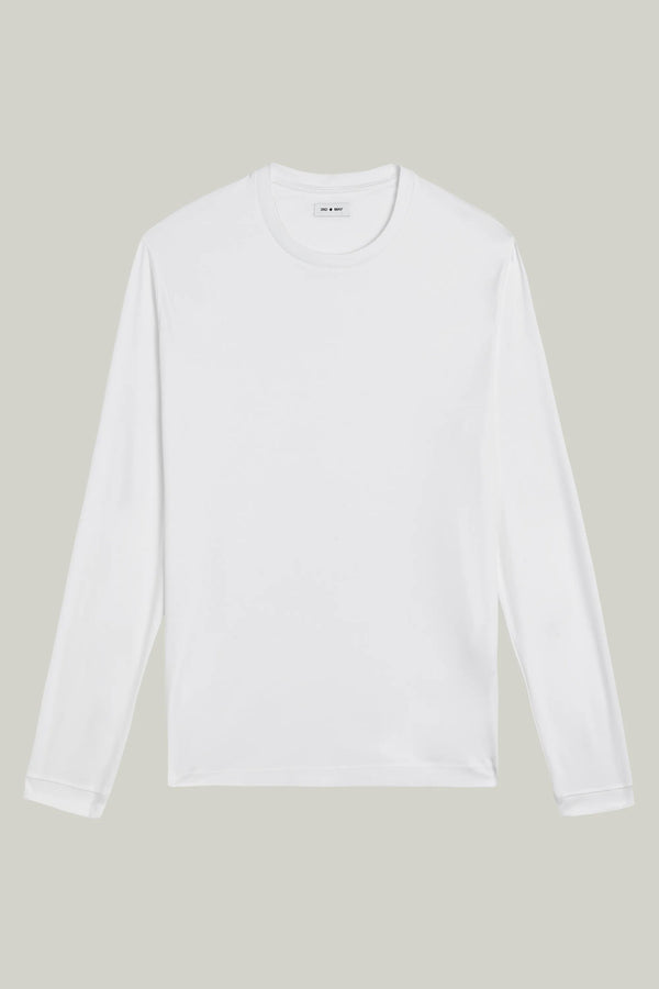 T-Shirt Langarm Swiss Cotton White#Farbe_White