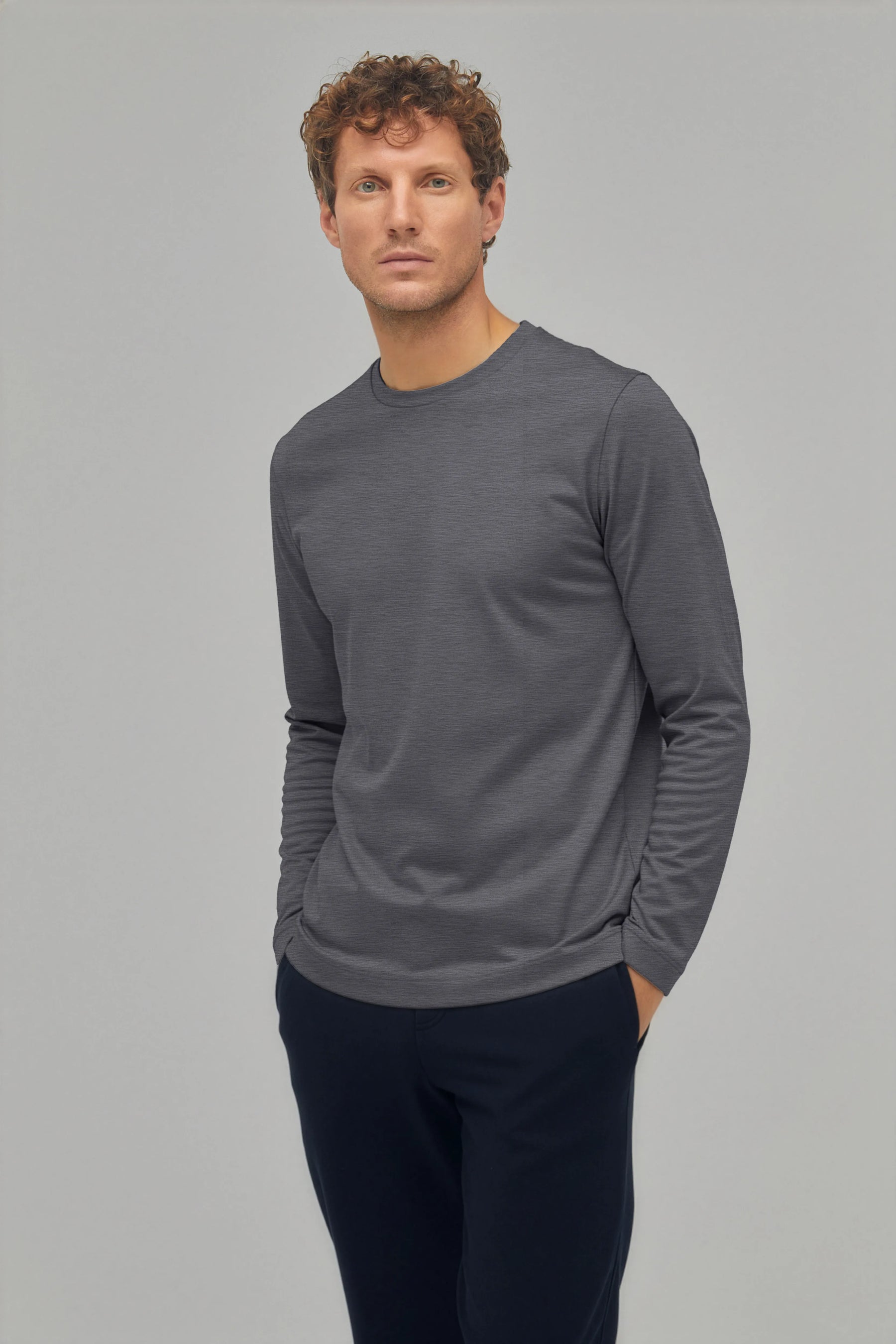 T-Shirt Langarm Luxe Wool
