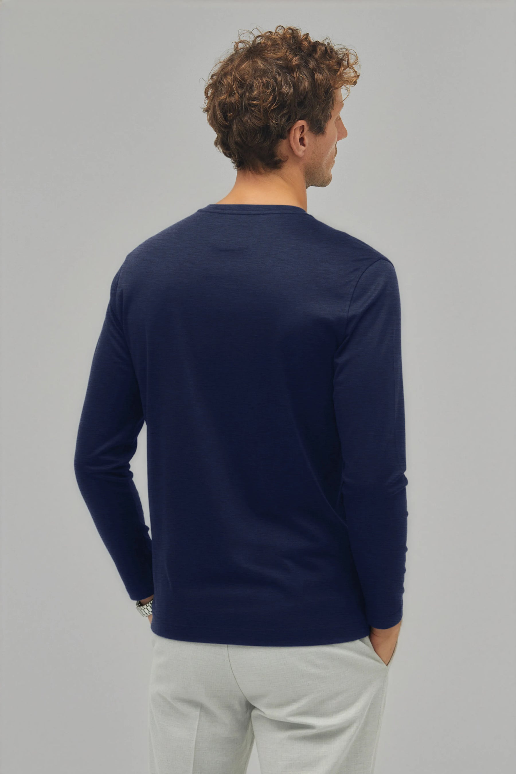 T-Shirt Langarm Luxe Wool