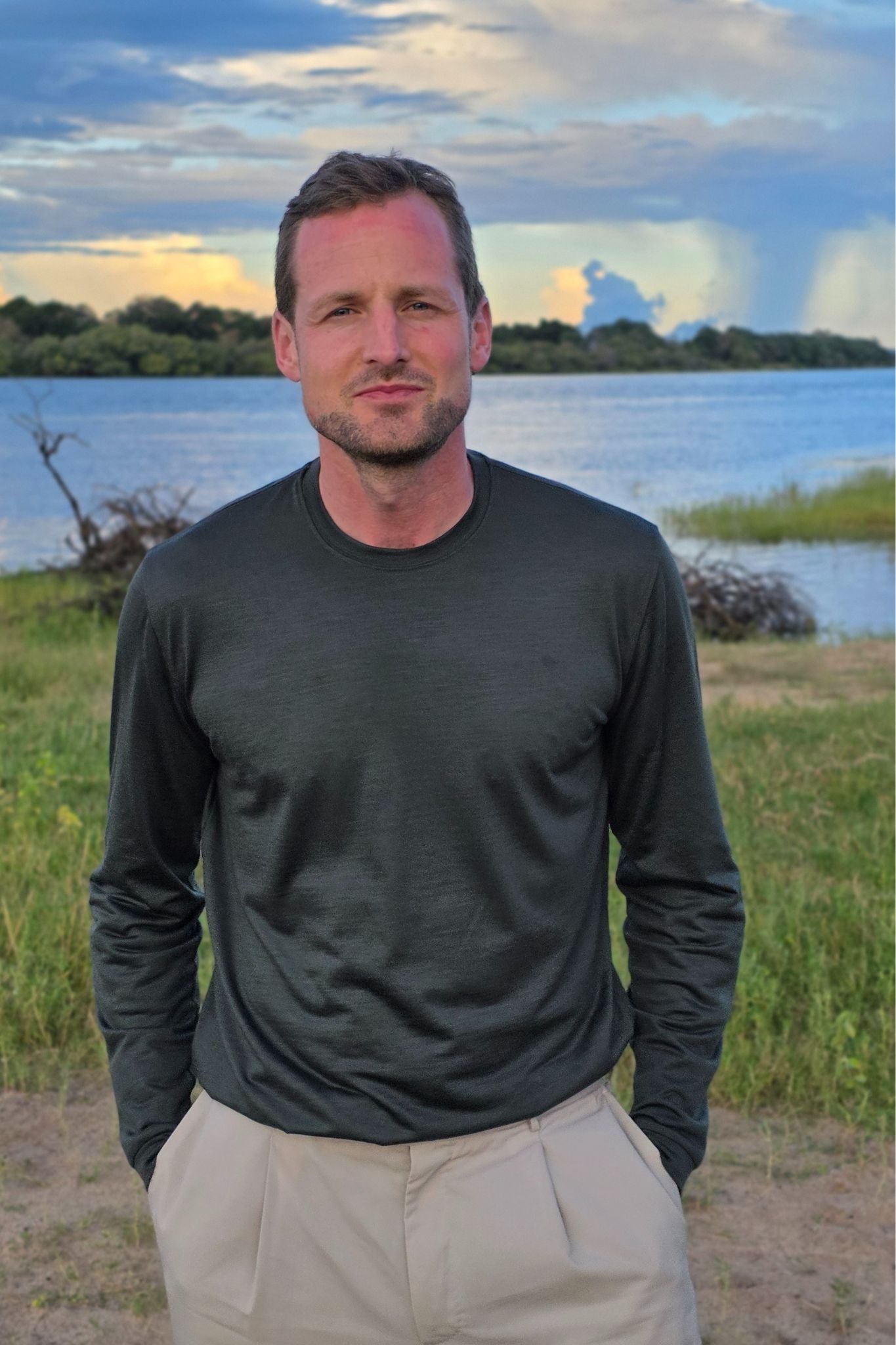 T-Shirt Langarm Luxe Wool