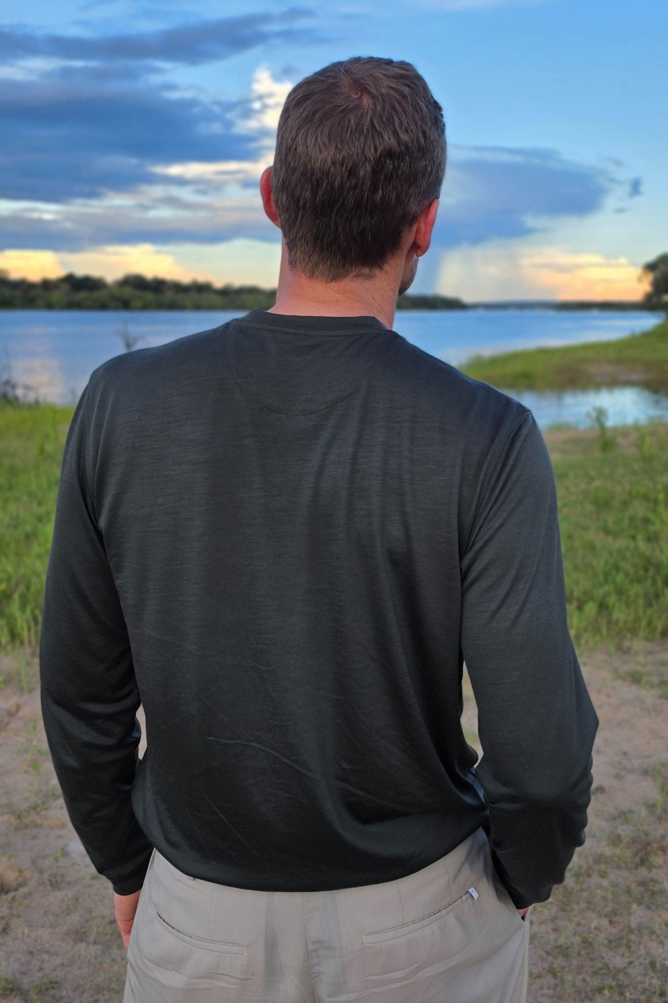 T-Shirt Langarm Luxe Wool