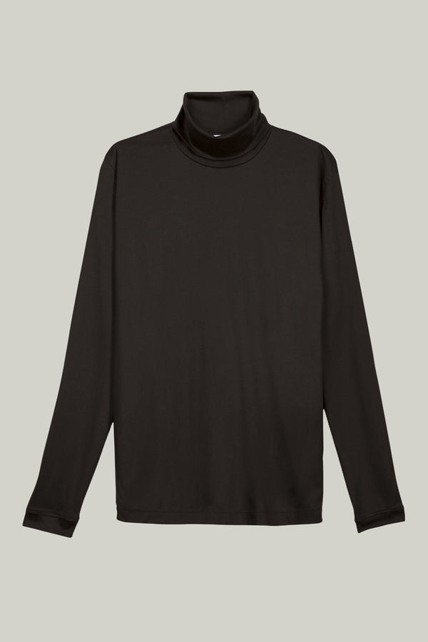 T-Shirt Rollkragen Swiss Cotton Chocolate#Farbe_Chocolate