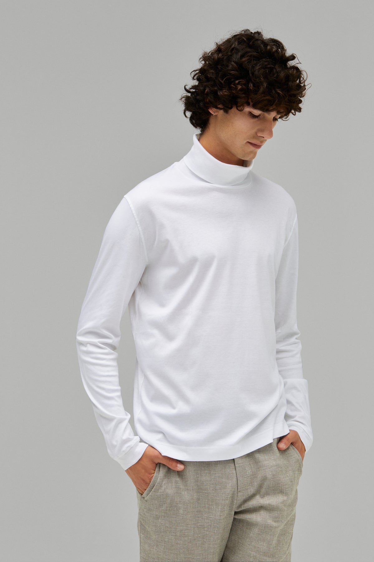 T-Shirt Rollkragen Swiss Cotton
