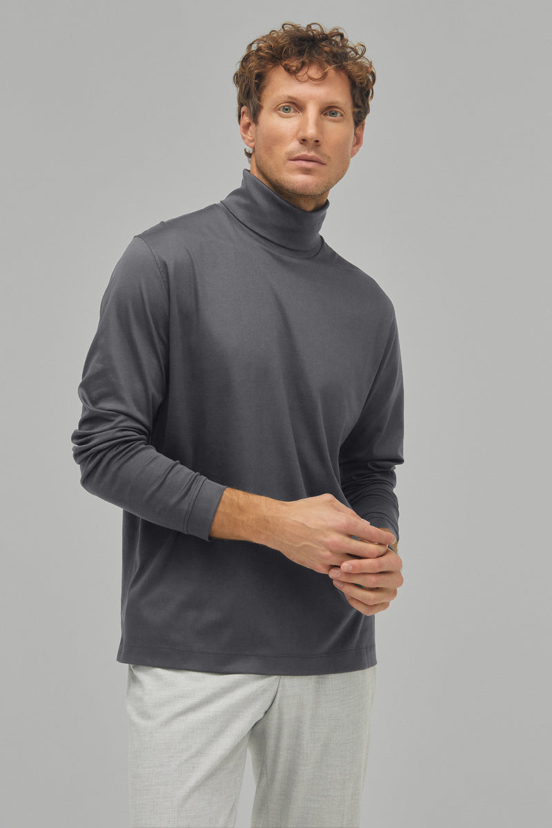 T-Shirt Rollkragen Swiss Cotton