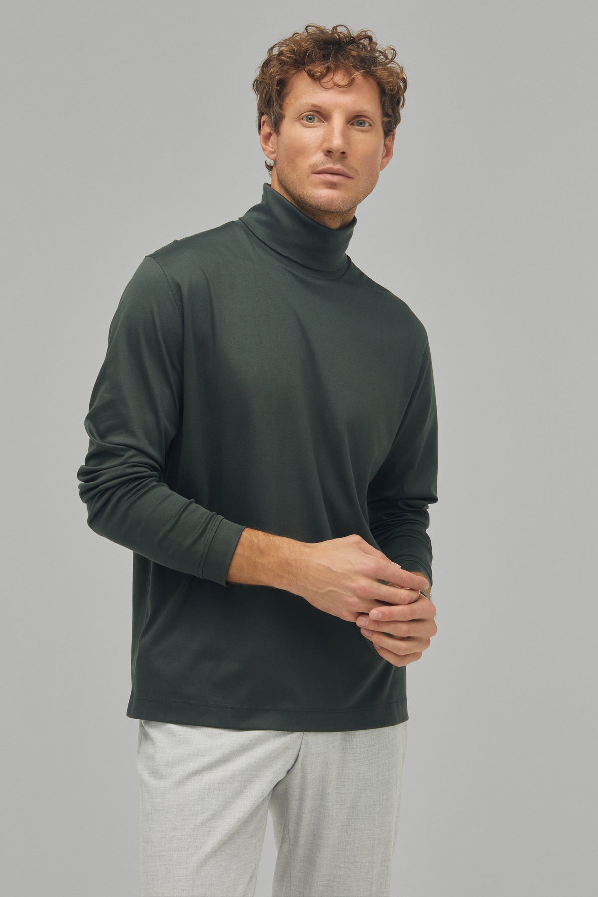 T-Shirt Rollkragen Swiss Cotton