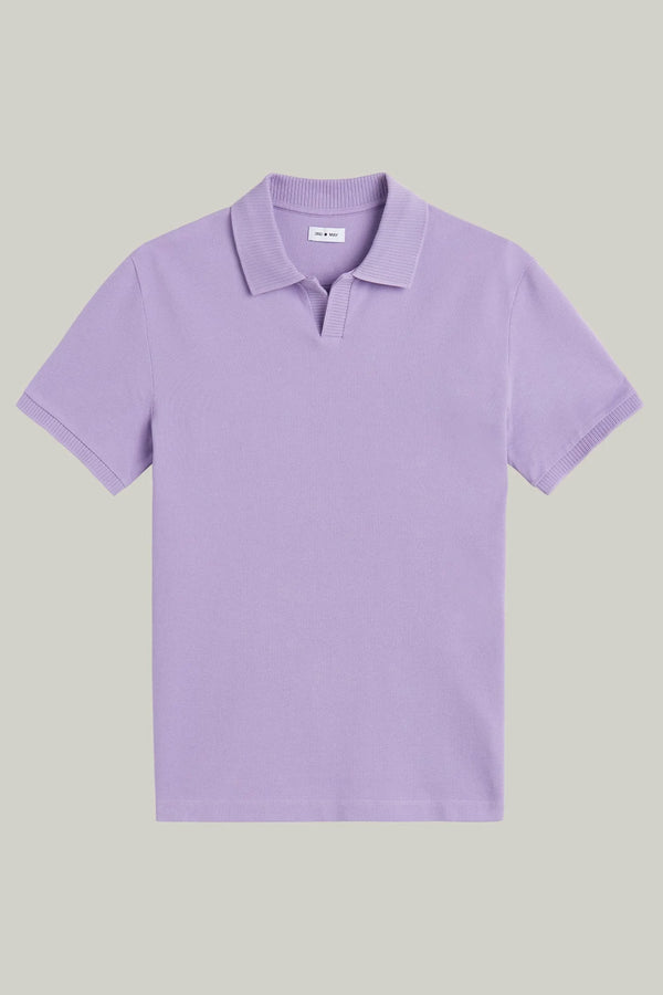 Polo-Shirt Kurzarm Pique Rippenkragen Dusty Pink#Farbe_Dusty Pink