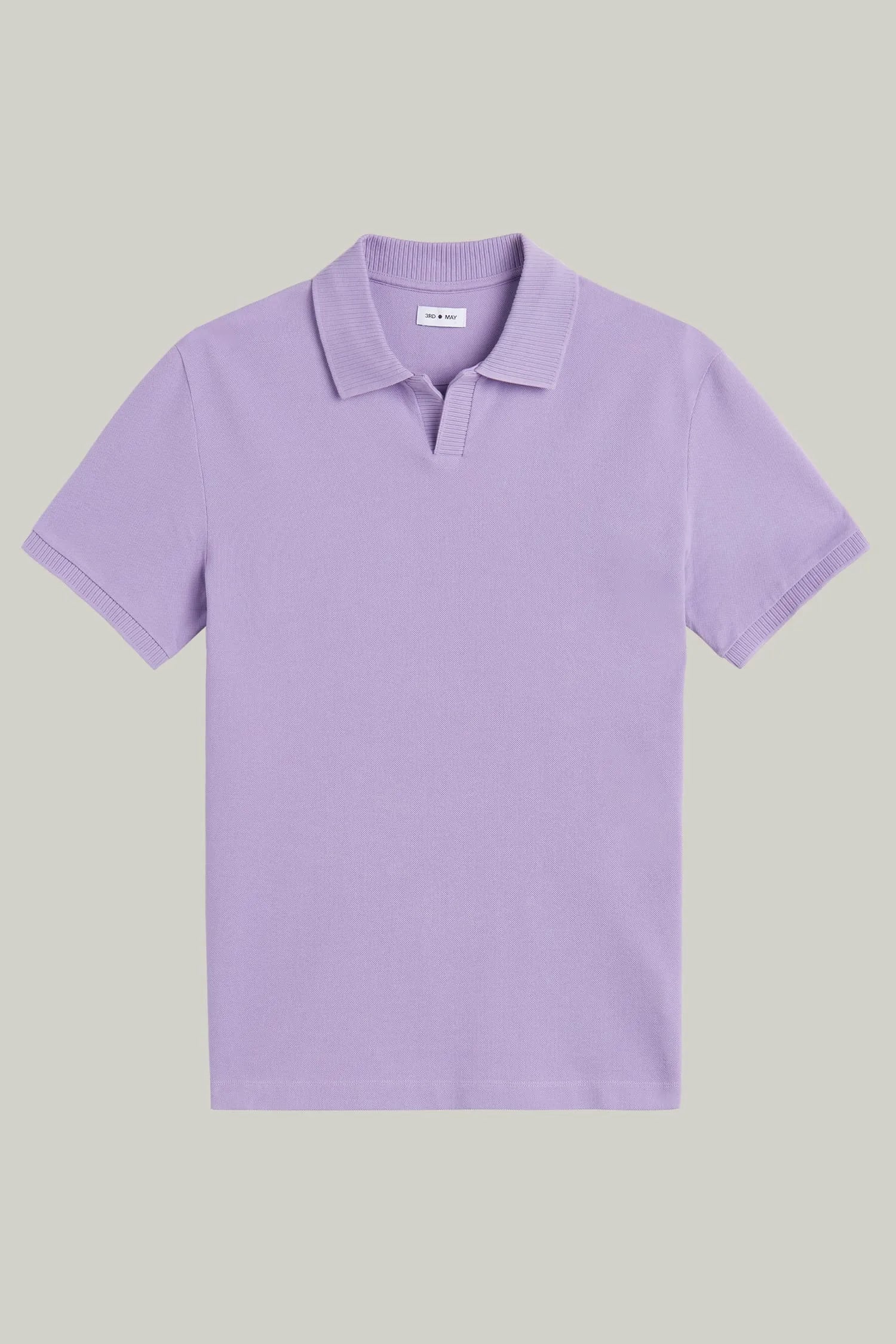 Polo-Shirt Kurzarm Pique Rippenkragen