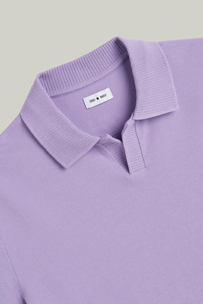 Polo-Shirt Kurzarm Pique Rippenkragen